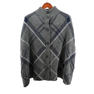 Barbour Muir Cape Wool Blend in Light Grey Marl Size Medium